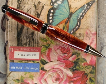 Handcrafted Cigar Style Pen, Refillable Pen, Parker Pen, Custom Pen, Luxury Pen, Handmade Pen, Cigar Ballpoint Pen, Heavyweight Pen