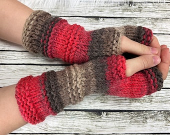 Fingerless gloves - Arm warmers - Womens Fingerless - Chunky Gloves - Wrist warmers - Hand warmers |