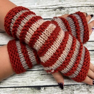 Fingerless gloves Arm warmers Womens Fingerless Chunky Gloves Wrist warmers Hand warmers image 3