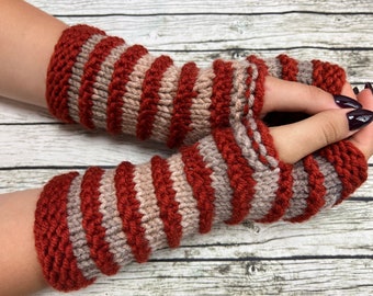 Fingerless gloves - Arm warmers - Womens Fingerless - Chunky Gloves - Wrist warmers - Hand warmers |