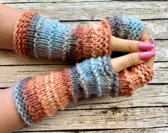 Fingerless gloves - Arm warmers - Womens Fingerless - Chunky Gloves - Wrist warmers - Hand warmers |