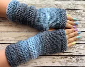 Fingerless gloves - Arm warmers - Womens Fingerless - Chunky Gloves - Wrist warmers - Hand warmers |