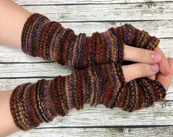 Wool Fingerless gloves, Arm warmers, Womens Long Fingerless Mittens, Wrist warmers, Hand warmers