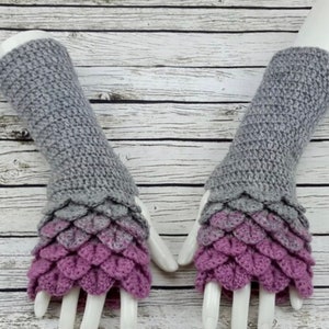 Wool Fingerless gloves - Arm warmers -Fingerless Mittens - Hand warmers-Dragon Gloves