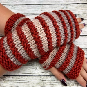 Fingerless gloves Arm warmers Womens Fingerless Chunky Gloves Wrist warmers Hand warmers image 2