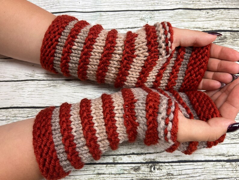 Fingerless gloves Arm warmers Womens Fingerless Chunky Gloves Wrist warmers Hand warmers image 4