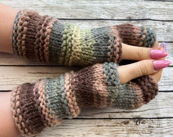 Fingerless gloves - Arm warmers - Womens Fingerless - Chunky Gloves - Wrist warmers - Hand warmers |