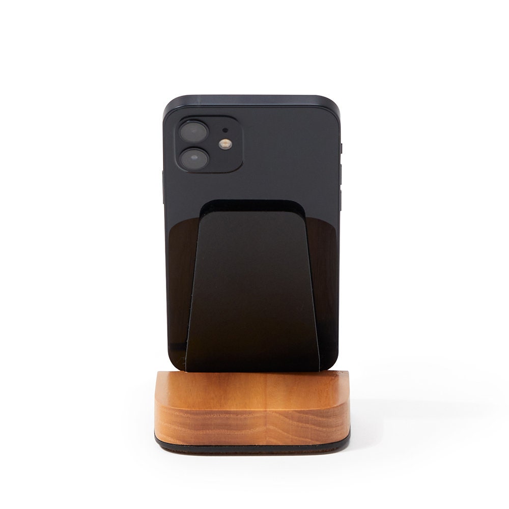 Wooden iPhone Stand & Birthday Gift | Cell Phone Stand for Desk | iPhone Mini Holder | Phone Grip | Tablet Holder | Teacher Gifts Unique