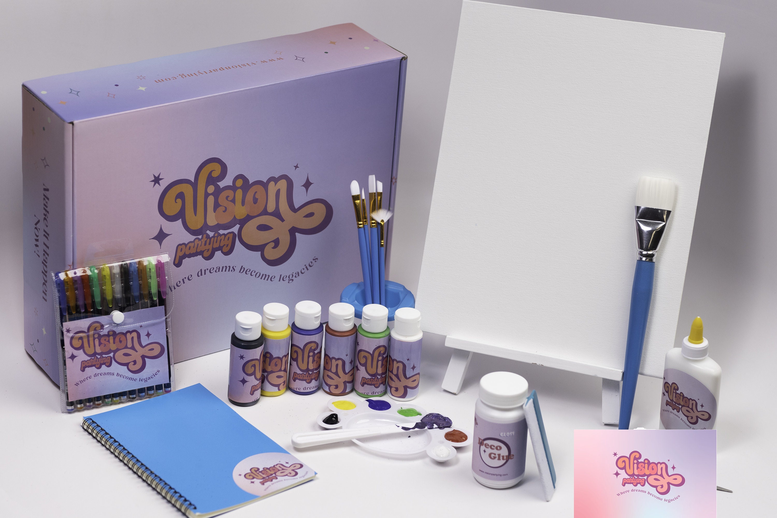Vision Board Supplies Kit + Online Portal Package ($39 + $10 Shipping) —  Let’s Art About It