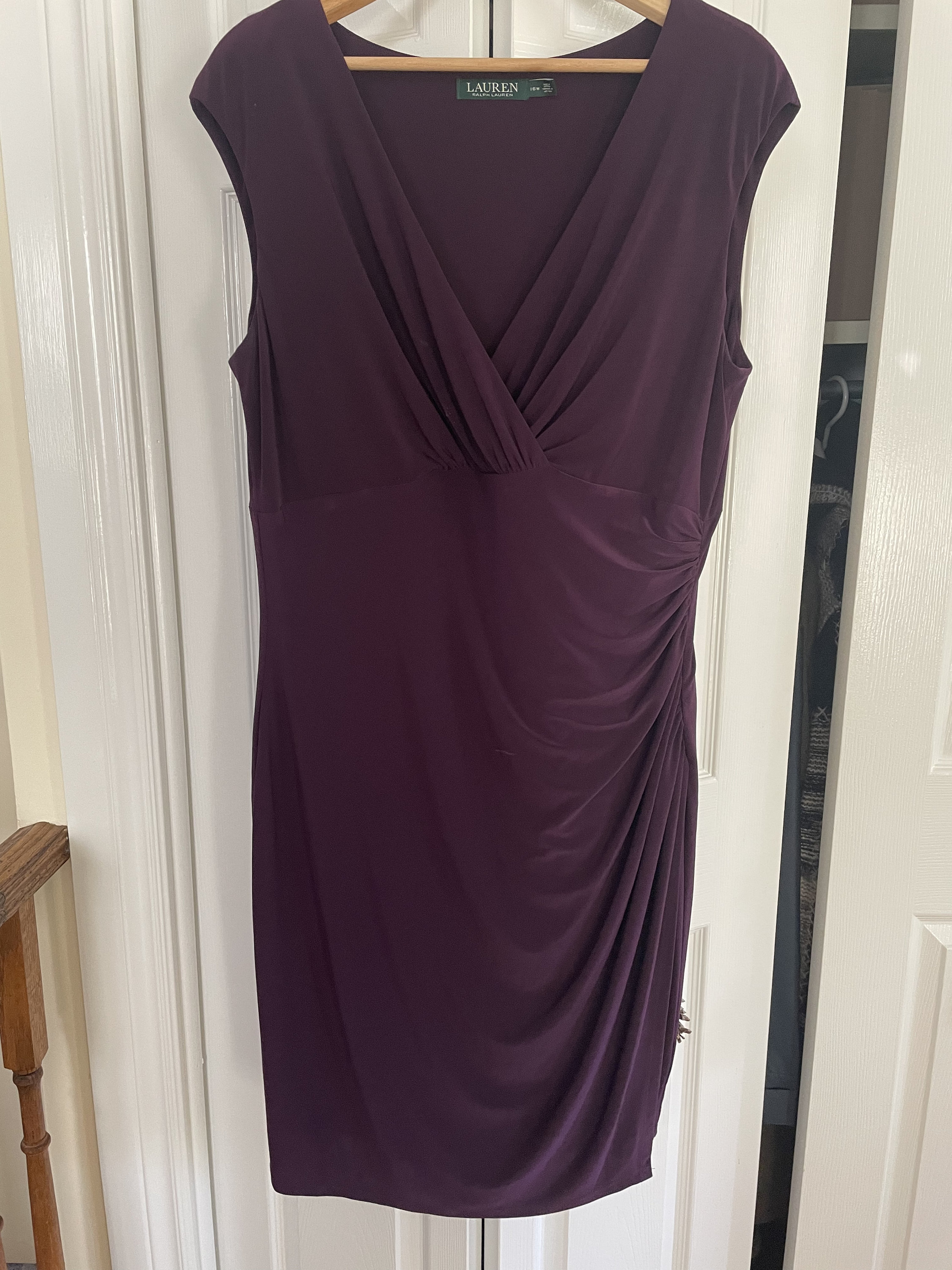 Ralph Lauren Summer Dress/plum Dress/sleeveless/size 16w/like - Etsy