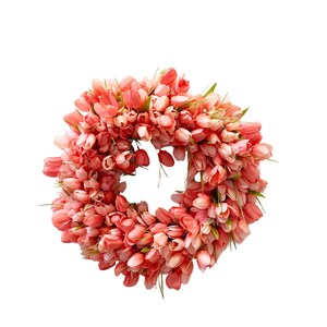 Tulip wreath for front door, spring tulip wreath, spring front door wreath, year round home decor, summer wreath, front door wreath.