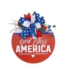 Patriotic door decor, July 4th wreath for front door, USA decoration, military decor, veterans day wreath, Americana decor, summer wreath
