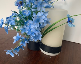 Floral Bottle Bouquet Clip: Silk Flower Decor