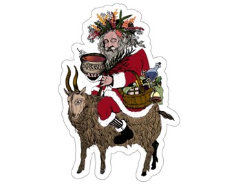 Kiss-Cut Stickers - Wassail Holiday Stickers, Stocking Stuffers.