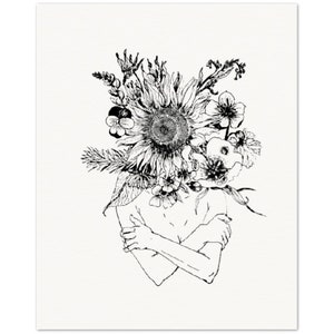 Archival Matte Paper Print - Sunflower