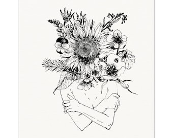 Archival Matte Paper Print - Sunflower