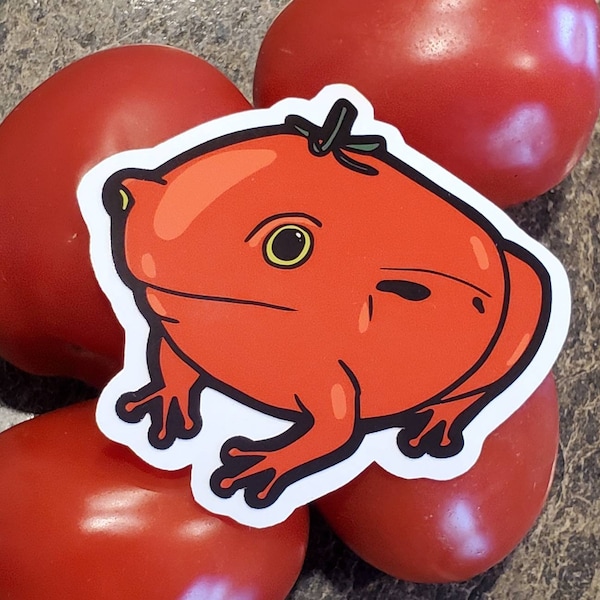 Tomato Frog Vinyl sticker / decal