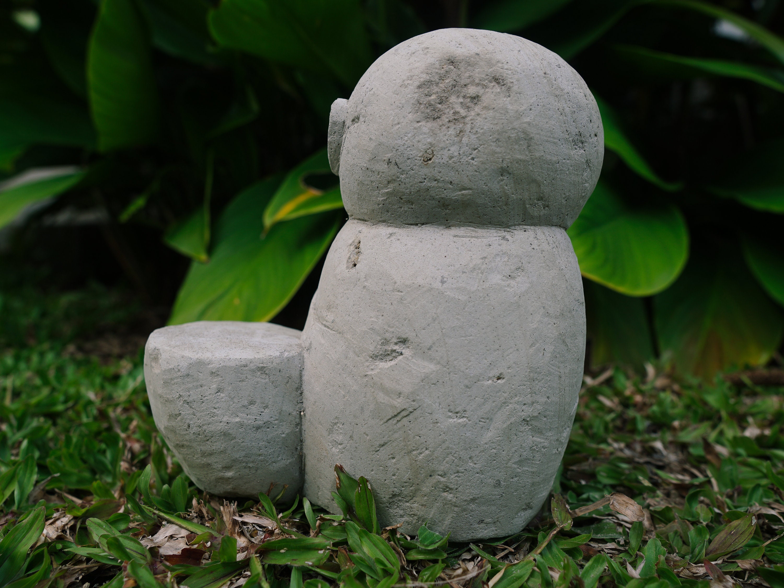 Jizo Buddha Sculpture With Candle Place 7.8 Jizo Buddha Sculpture With Candle Place 7.8