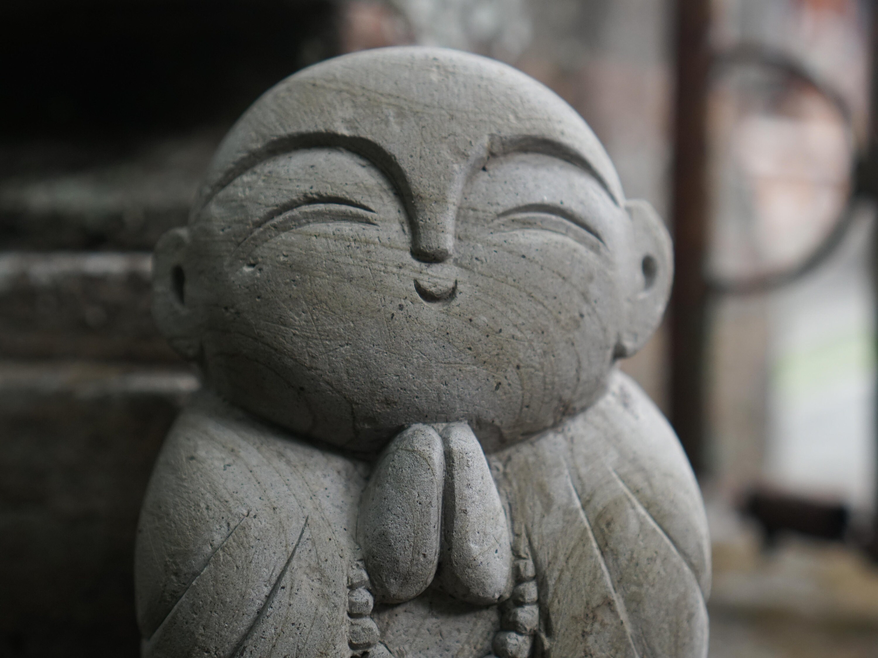 Stone Jizo Sculpture 7.8 Stone Jizo Sculpture 7.8