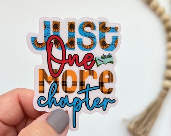 Fall Vinyl, Book Lover Sticker, Just One More Chapter, Kindle Sticker, Best Friend Gift, I Would Rather Be Reading, Laptop Sticker, Booktok