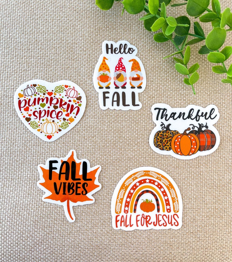 Fall For Jesus Clear Sticker, Fall Clear Vinyl Stickers, Fall Favorites, Waterproof Sticker, Laptop Sticker, Die Cut Stickers, Car Decal