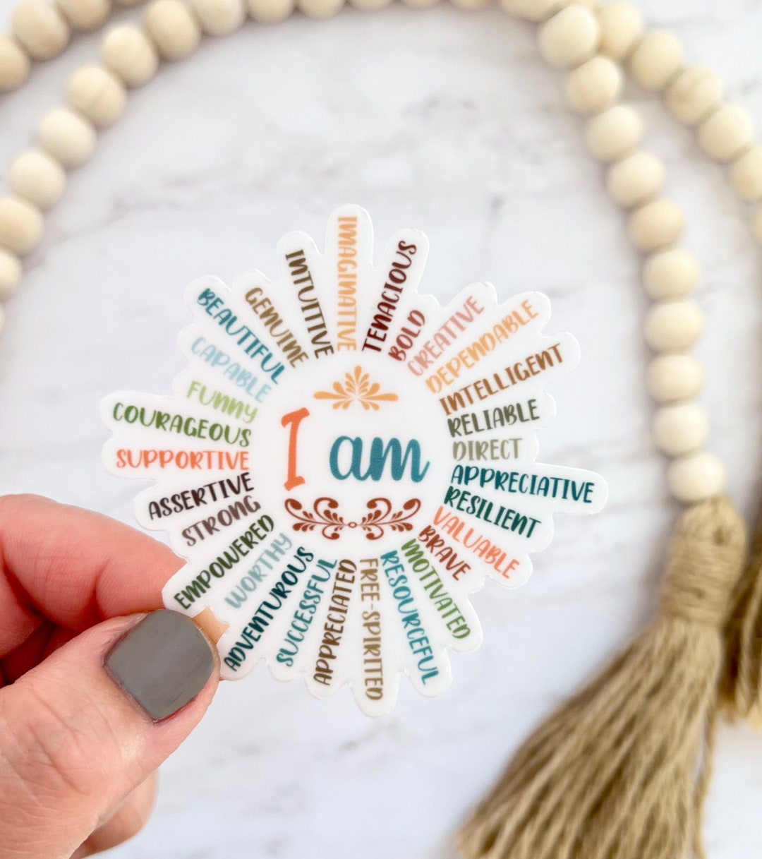 I Am Sticker, You Are Vinyl Sticker, Affirmation Sticker, Mental Health ...