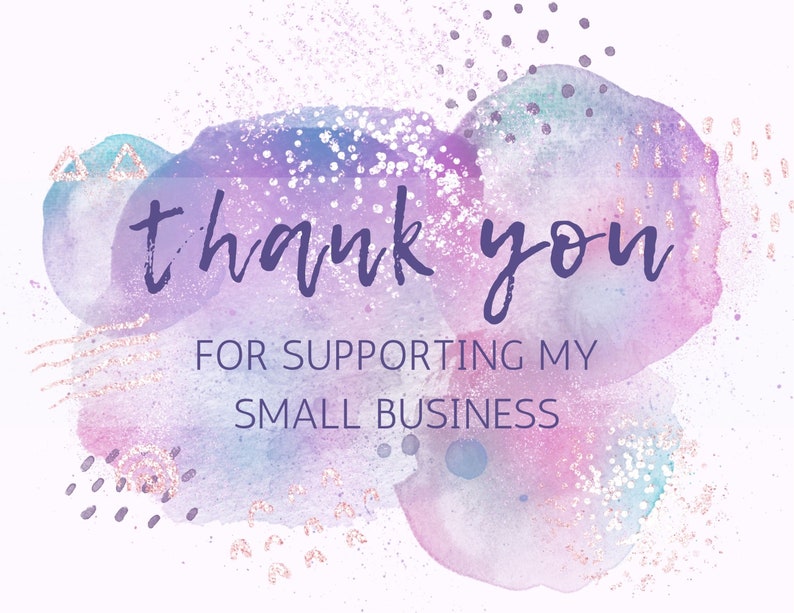 INSTANT DOWNLOAD Thank You Card Small Business Thank You | Etsy