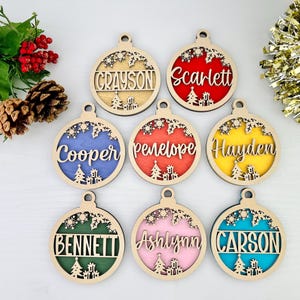 Custom Christmas Ornament, Personalized Name Wooden Christmas Ornament, Custom Christmas Family Gift Ornament, Custom Family Keepsake 2025