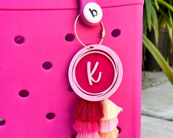 Bogg Bag Tag Keychain Personalized Acrylic Charm, Custom Beach Bag Accessories, Cute Beach Bag Tags, Acrylic Name Keychain, Diaper Bag Tags