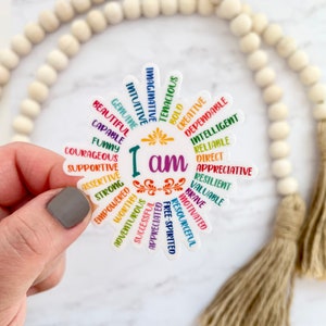 You Are Vinyl Sticker, Affirmation Sticker, Mental Health Decal, You Are Enough, Best Friend Gift, Colorful Empowerment Sticker, W-087 W-313