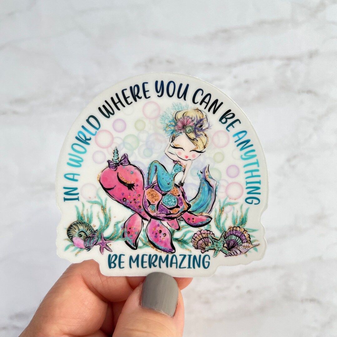 Merinding Sticker Mermaid Sticker, Mermazing Mermaid Sticker, Children's Sticker, Best ...