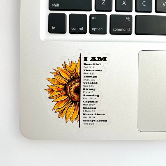 Sunflower Stickers, Set of 6, 15 or 24 Small Sunflower Sparkly Stickers for  Laptops, Scrapbooks, Cards, Journals, Notebooks. Fast Shipping. 