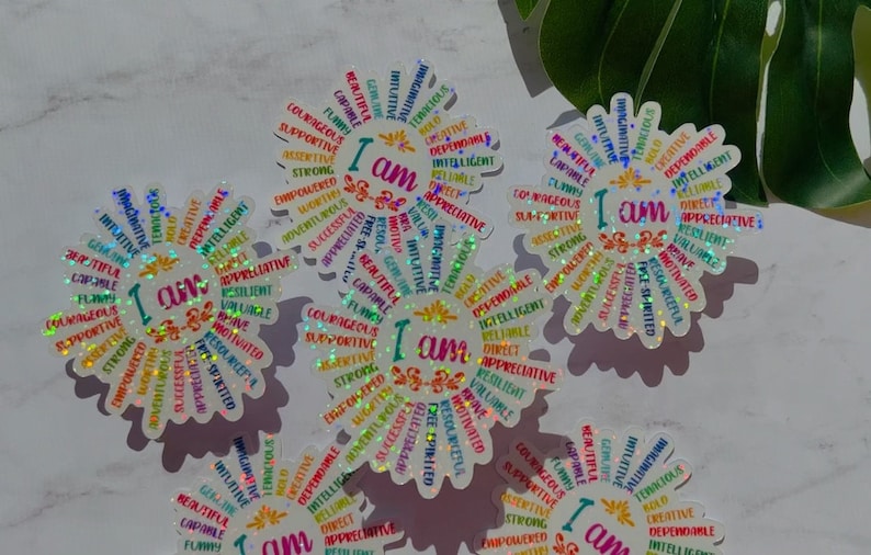 Mental health sticker, I am sticker, God says I am sticker, Mental Health Sticker,
Positive Inspirational Motivational Sticker, Affirmation Sticker, Thanksgiving Fall Autumn Seasonal Aesthetic Sticker, Journal Planner Laptop Sticker, Stocking Stuffer