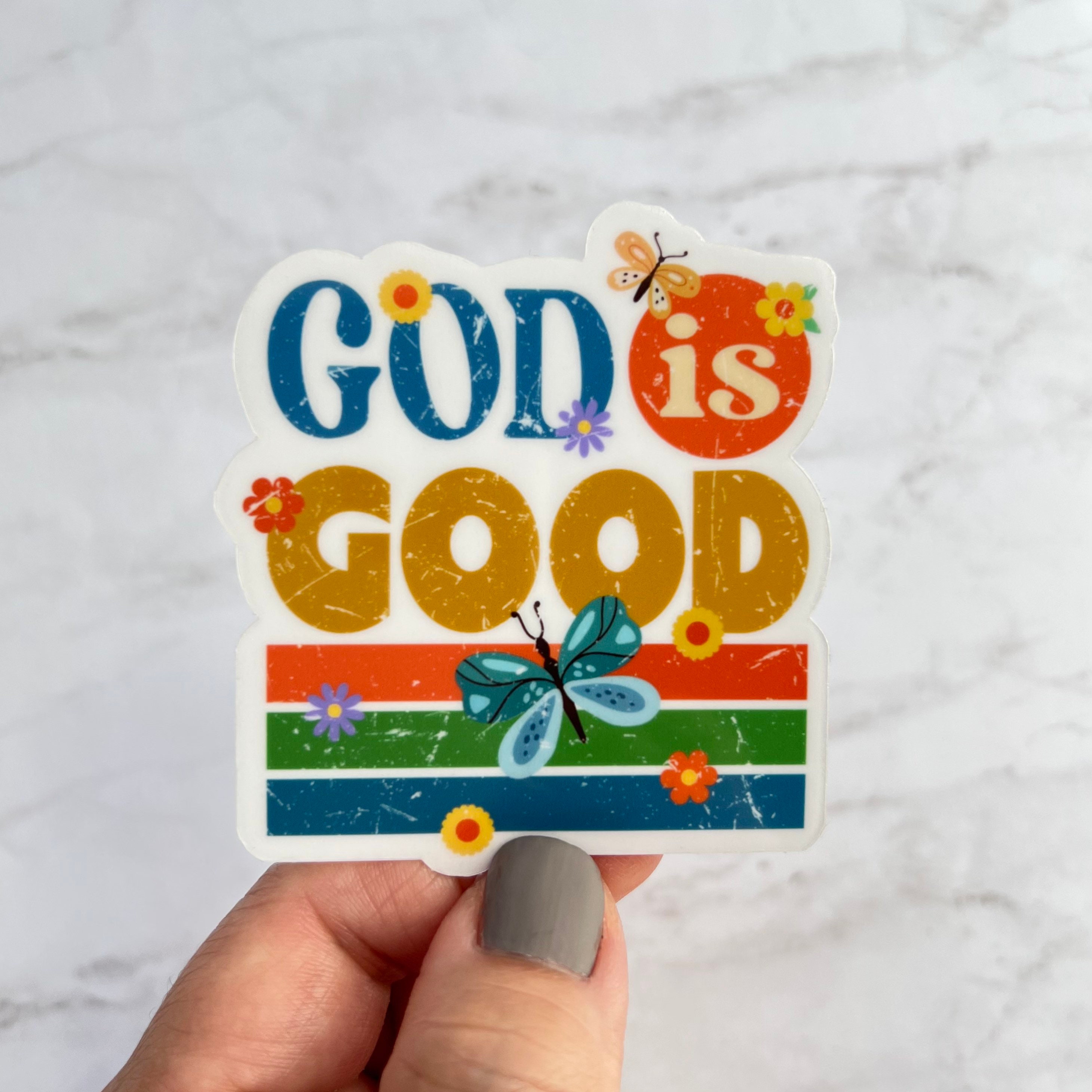 God is Good Sticker Religious Quotes Christian Stickers Faith Stickers 