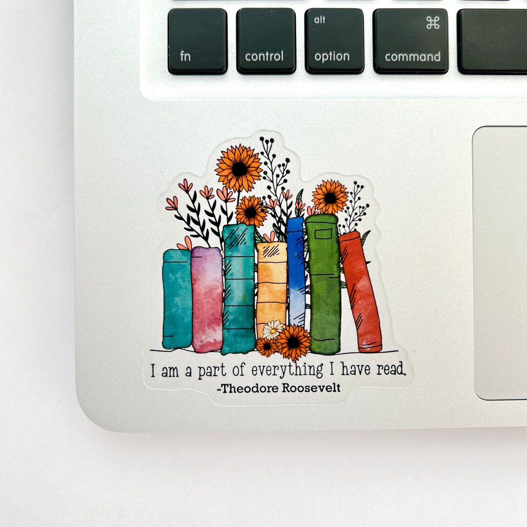 Book Lover CLEAR Vinyl Sticker Book Lover Gift I Am A Part Etsy