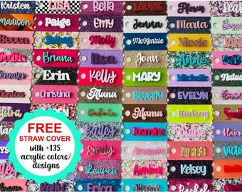Tumbler Personalized Name Tag, Personalized Name Tag for Tumbler Lid, Name Plate Tumbler Accessories, Stanley Name Plate Tumbler 20/30/40oz