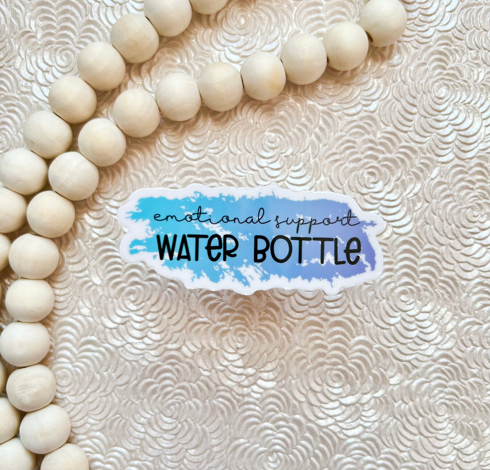 Emotional Support Water Bottle Sticker, Mental Health Sticker, Water ...