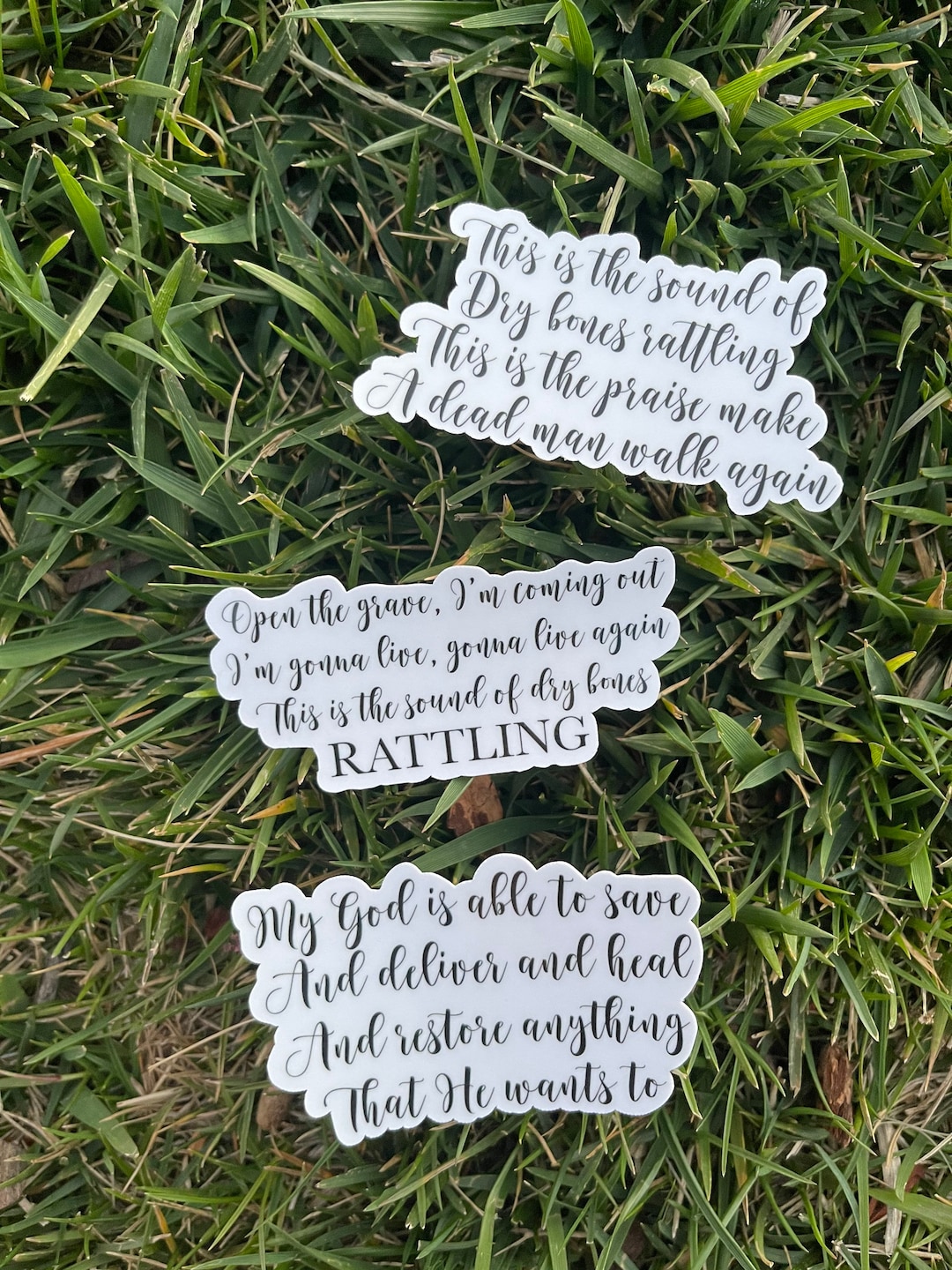 Elevation Worship Song Sticker, Rattle Song Vinyl Sticker Pack, Bible Verse Sticker, Christian
