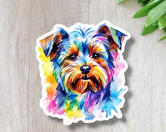 Cute Dog Lover Waterproof Sticker | Puppy Vinyl Decal for Water Bottle, Laptop, Car | Dog Mom Gift | Dog Breed Sticker | Pet Lover Accessory