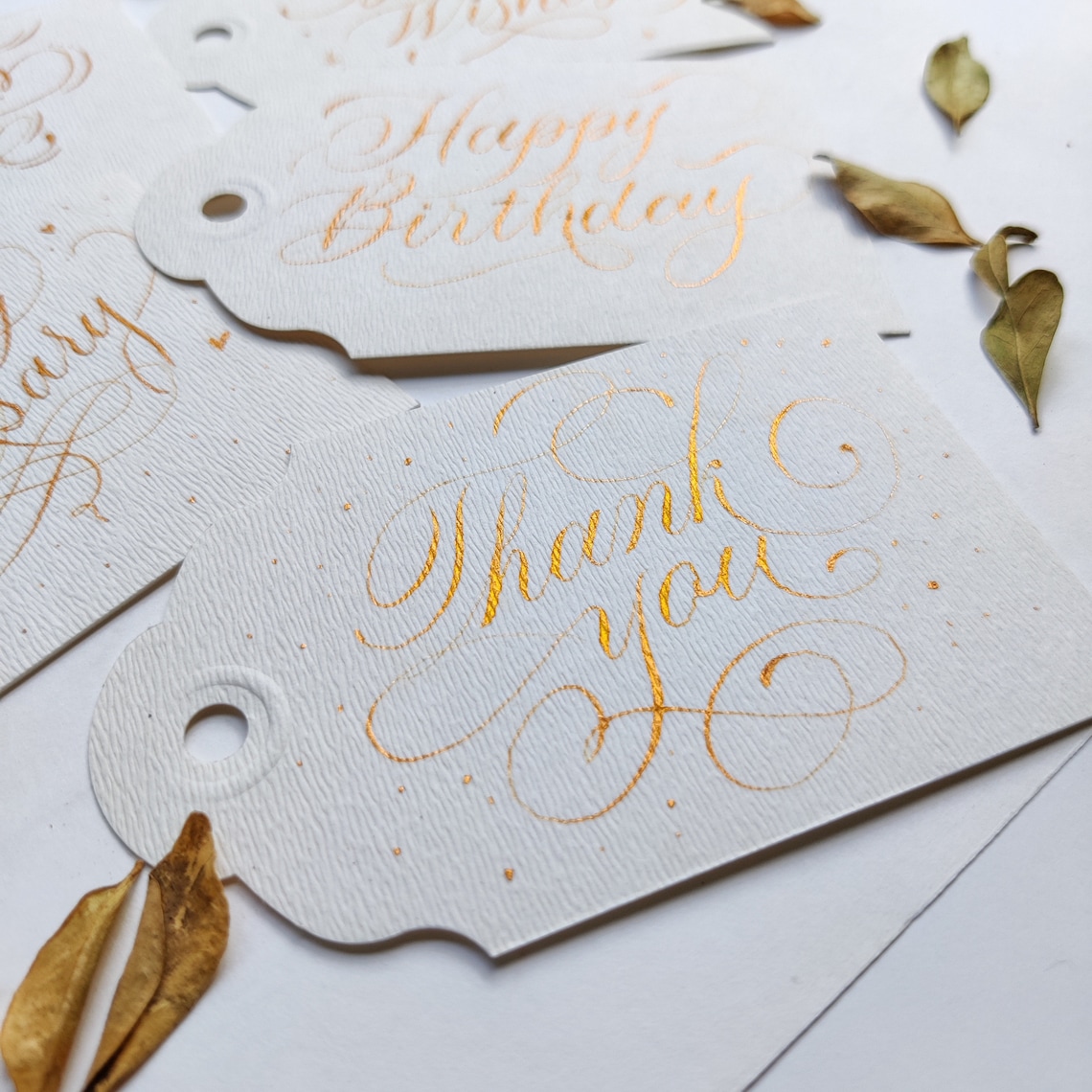 Handwritten Calligraphy Gift Tags for Birthdays, Travels, Events ...