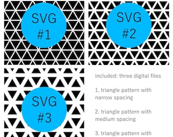 Triangle Pattern SVGs | Seamless Repeating Designs (Cut File)