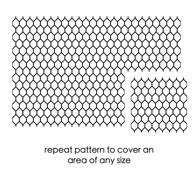 Hexagonal Pattern Mesh Hexagon Mesh and Tile Patterns | Net Design | Svgs for Unlimited Tiling ...