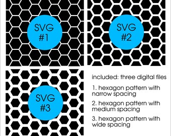 Honeycomb SVG | Seamless Hexagon Pattern Cut File (Digital Download)