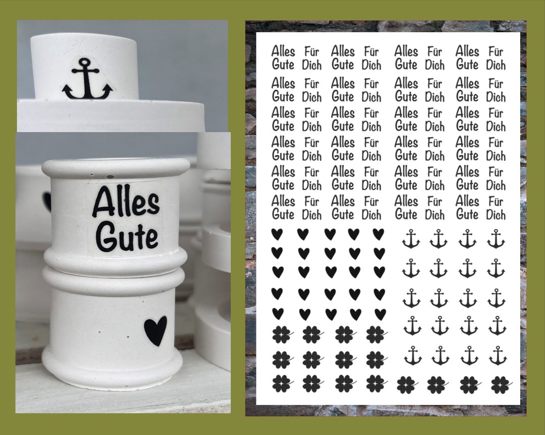 A4 Für Dich Rub Sticker Raysin, Rub Transfer Sticker Dekoration, für ...