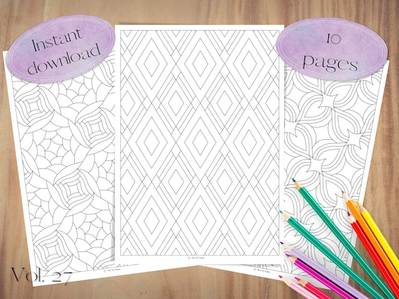 PRINTABLE Zen Colouring Pages Adult Colouring Book PDF - Etsy India
