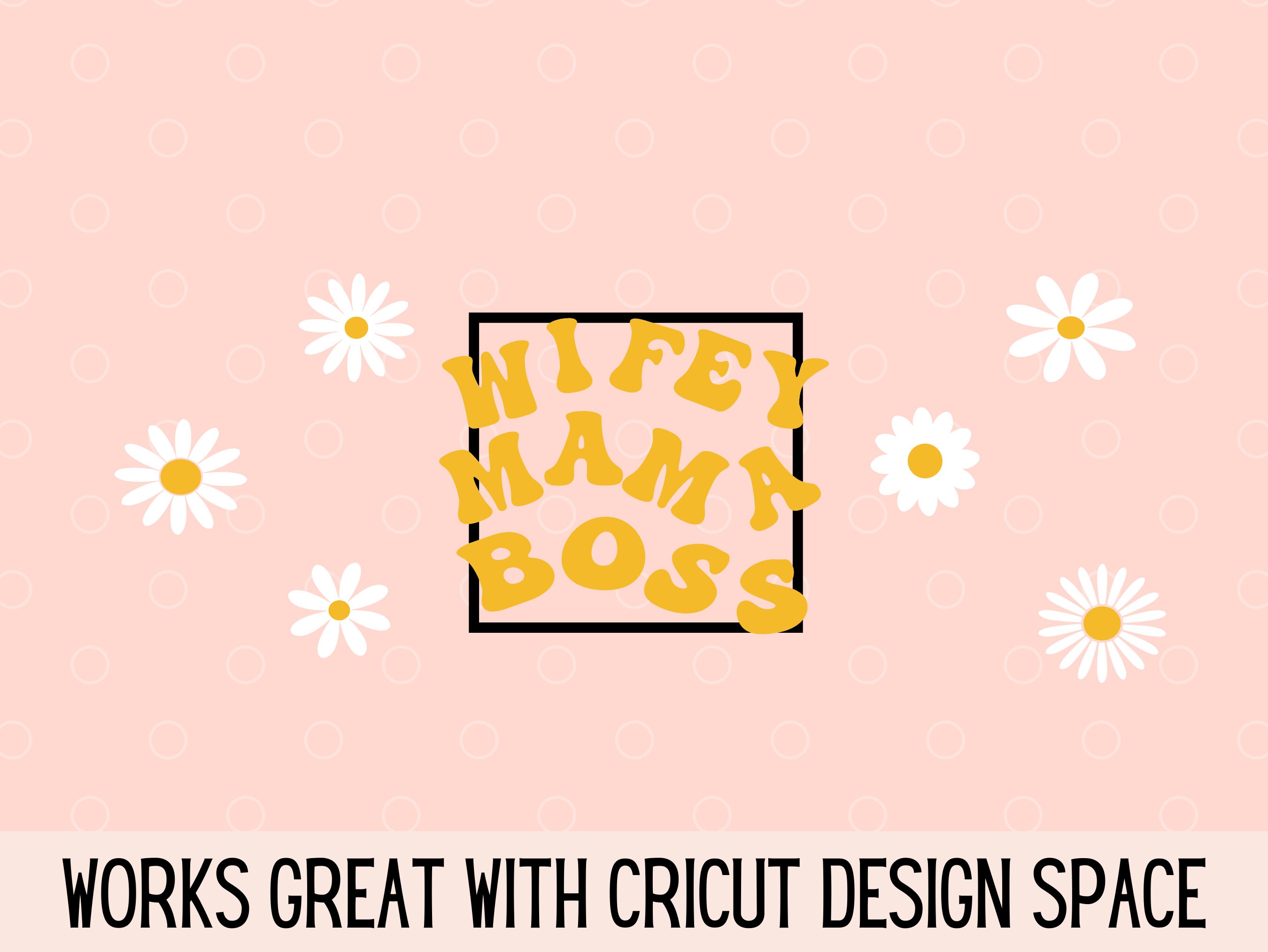 Wifey Mama Boss Daisy Libbey Glass Can Wrap SVG (digital Download) - Etsy