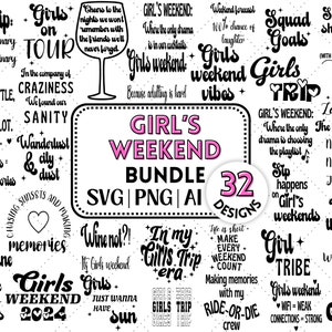 Girls Weekend svg Bundle, Girls trip png, Girls Trip Shirts Svg, Matching Shirts Svg, Vacation Svg, Funny Svg Bundle, Digital Download