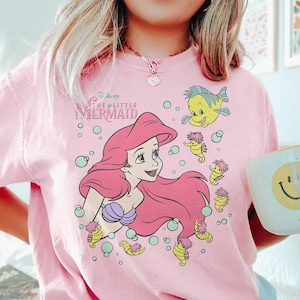 Disney Ariel Little Mermaid Shirt, Ariel Mermaid Shirt, Disney Princess Shirt, Vintage Retro Ariel Shirt, Ariel Flounder Shirt