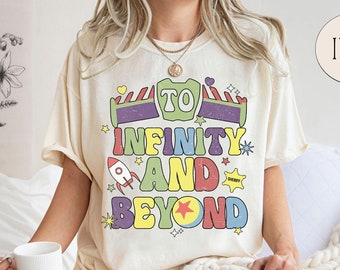 Koszulka vintage „Toy Story: To Infinity And Beyond”, koszulka „Toy Story Land”, koszulka „Disneyland”, koszulka rodzinna „Disney Family”