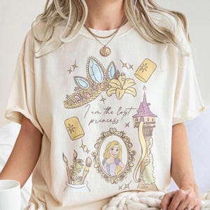 Retro Disney verheddertes Rapunzel Shirt, Disney Prinzessin Rapunzel Shirt, verlorene Prinzessin T-Shirt, Magic Kingdom Shirt, Prinzessin Trip Shirt